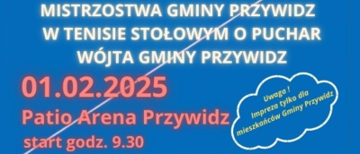 Mistrzostwa Gminy Przywidz w tenisie stołowym o puchar wójta Gminy Przywidz